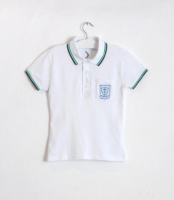 Remera Polo femenina Stella Maris Blanco