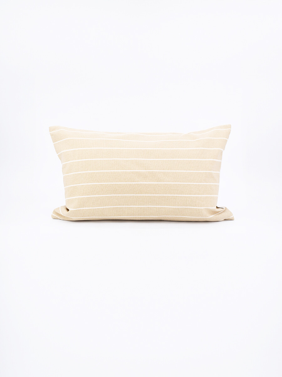 FUNDA DE ALMOHADON TEGAL LINEAS - BEIGE 