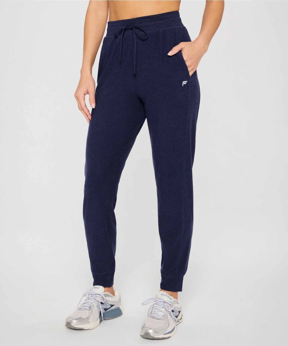 Leggings Jogger Cloud Jersey Mujer - Deep Navy Heather 