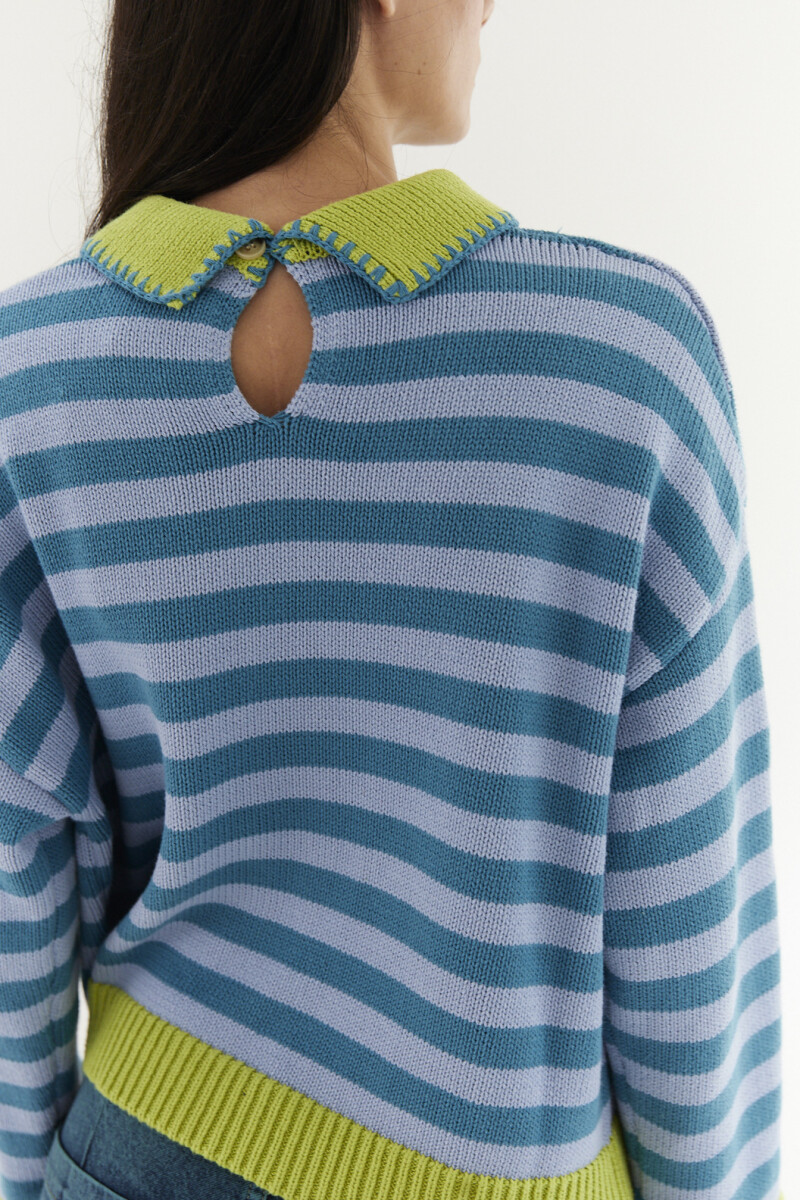 Sweater Boxy Petróleo