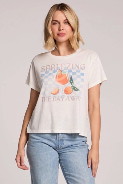 REMERA DE MANGA CORTA SPRITZIN Blanco