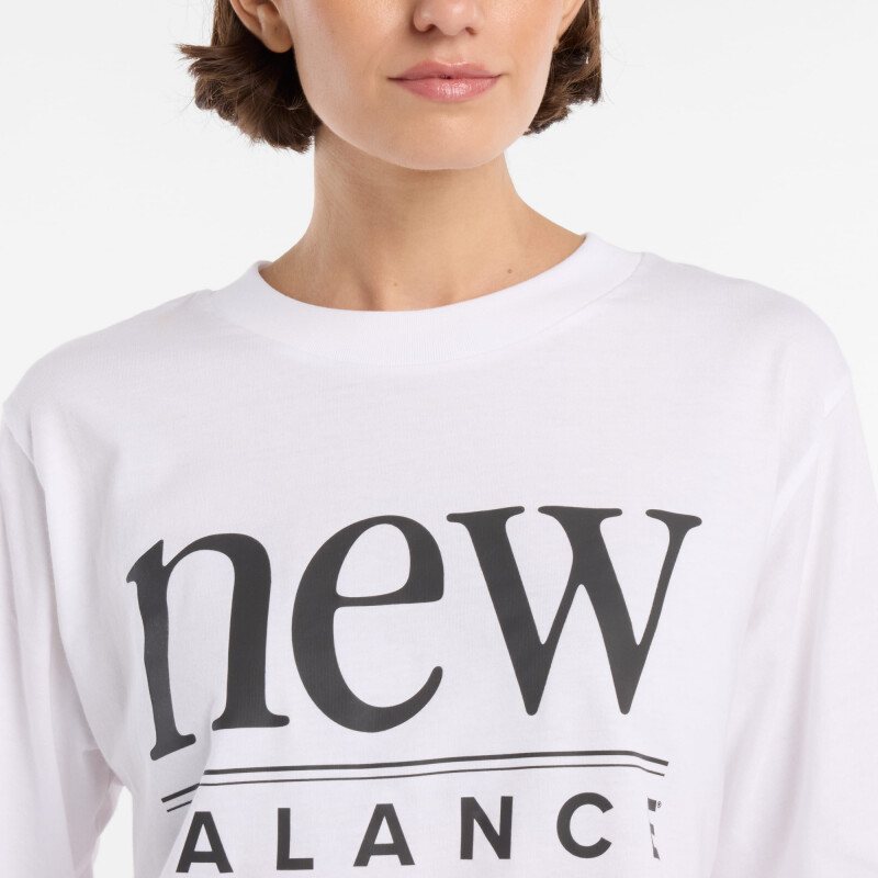 REMERA NEW BALANCE WOMAN MUJER WT61V5OPWT Blanco