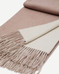 Manta Daiara doble faz mezcla lana marrón melange y beige 170 x 130 cm Manta Daiara doble faz mezcla lana marrón melange y beige 170 x 130 cm