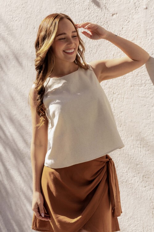 Blusa Blanca Crudo