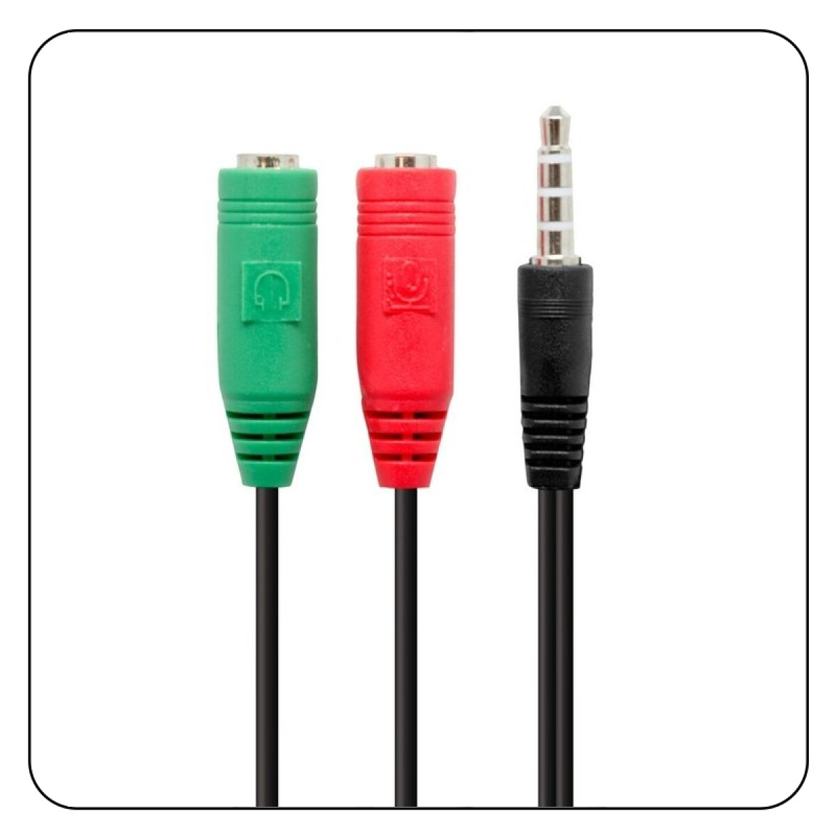 Cable Adaptador 3.5M a 2 3.5H 