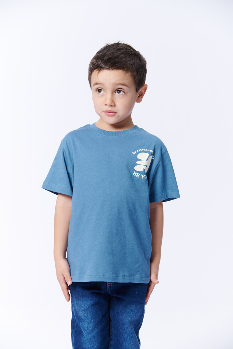 Remera estampa - Be You Verde Petroleo 