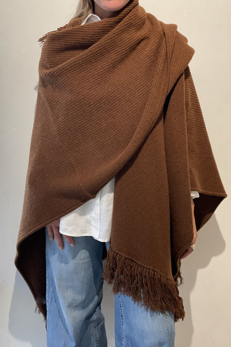 Ruana esteña Chocolate