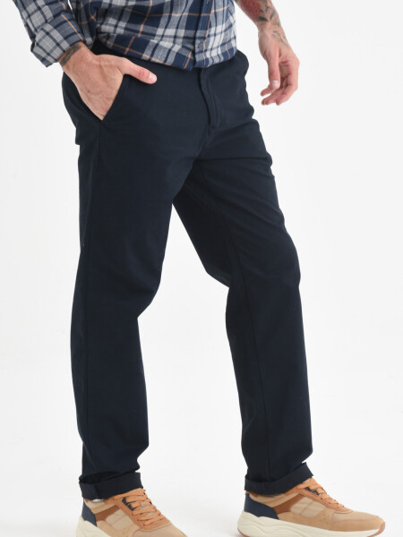 Pantalón chino Azul Marino