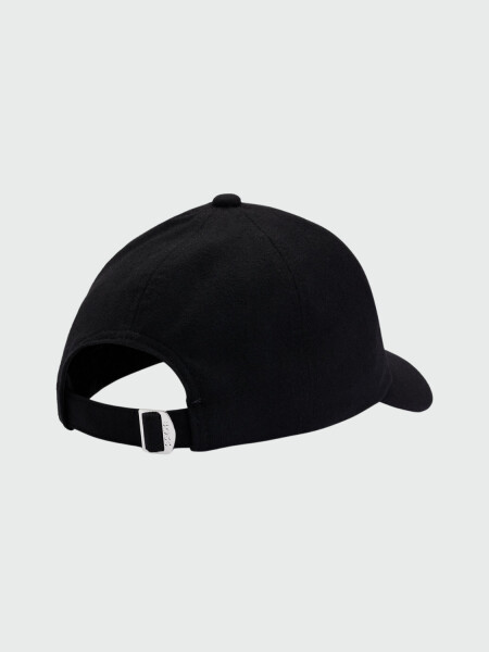 BOSS Gorra de Lana con Etiqueta de Logo de Cuero Sintético Negro