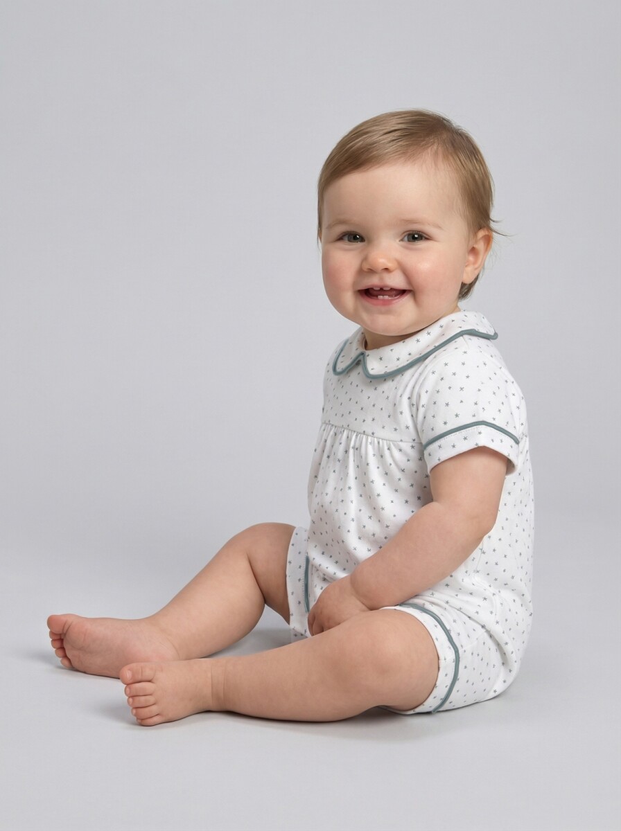 Pijama Estampado - Gris 