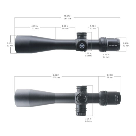 Mira telescópica iluminada de primer plano focal Veyron 6-24x44 IR Mira telescópica iluminada de primer plano focal Veyron 6-24x44 IR