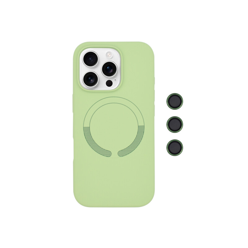 Protector para iPhone 16 Pro Max con protector cámara verde Protector Para Iphone 16 Pro Max Con Protector Cámara Verde