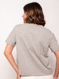 REMERA DROPI Gris Melange