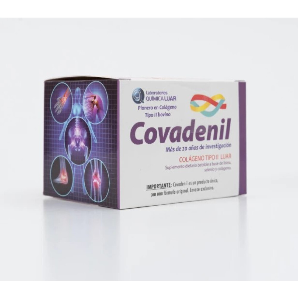 Covadenil | Colágeno Tipo II Bovino | 30 Ampollas Bebibles de 2 ml Covadenil | Colágeno Tipo II Bovino | 30 Ampollas Bebibles de 2 ml