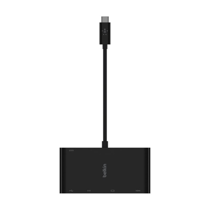 Belkin - Adaptador de carga y multimedia - USB-C - VGA, HDMI - 1GbE Belkin - Adaptador de carga y multimedia - USB-C - VGA, HDMI - 1GbE