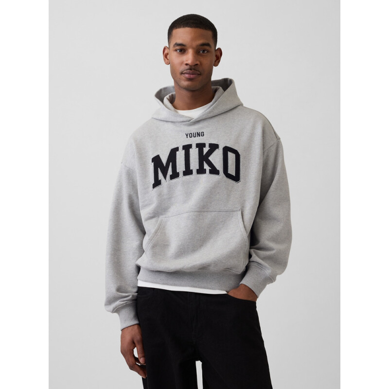 GAP X MIKO HOODIE HEATHER GREY