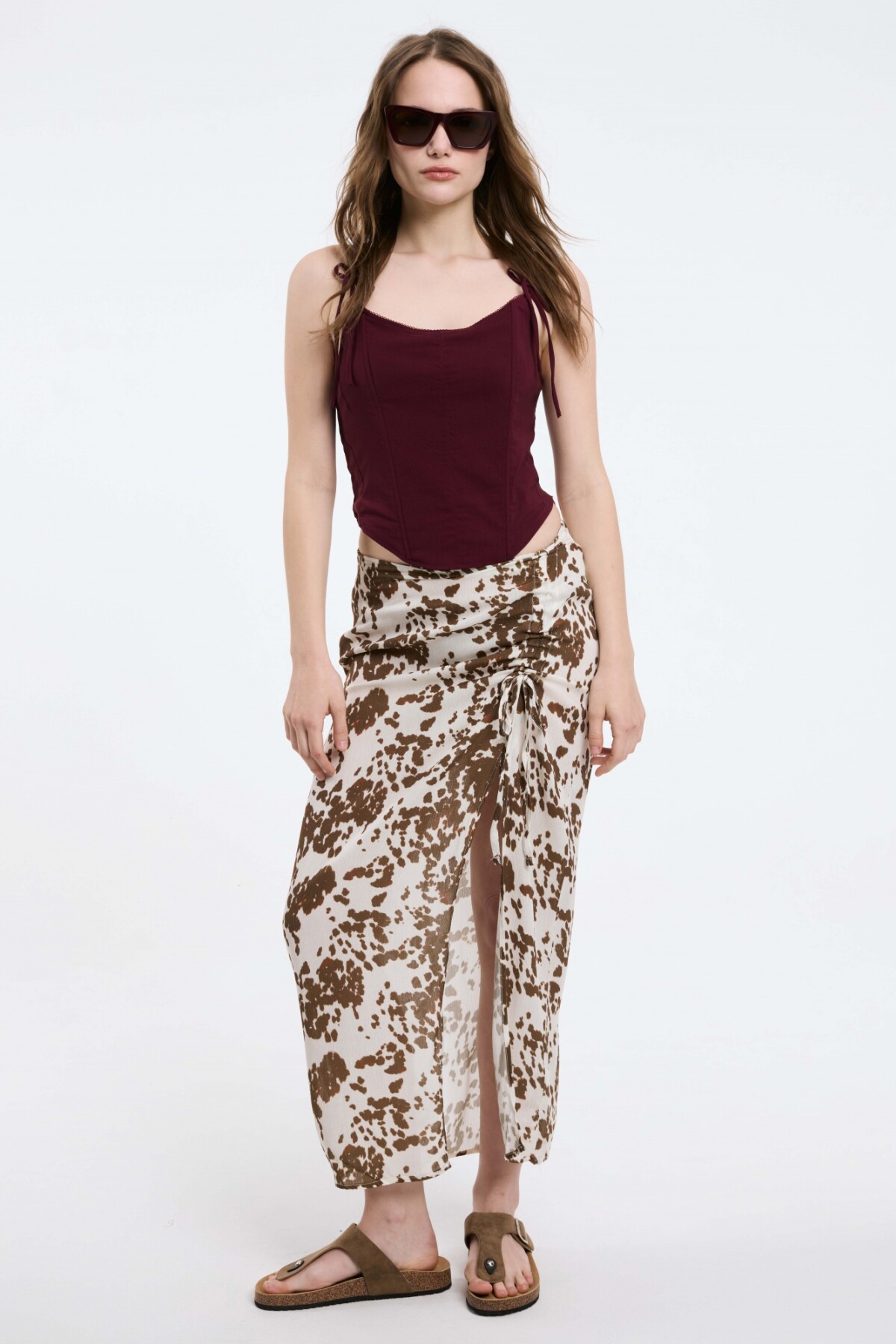 Pollera Anna Cow Print