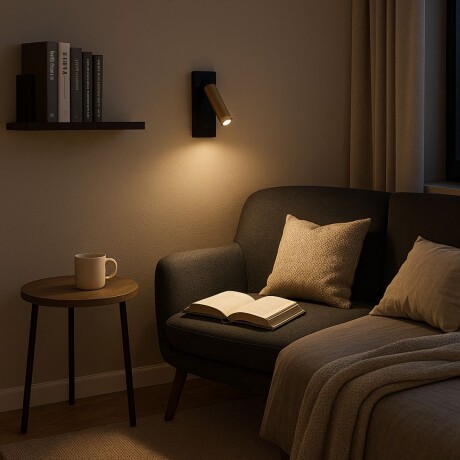 Portátil led de pared con SPOT móvil y puertos USB y USB-C Portátil led de pared con SPOT móvil y puertos USB y USB-C