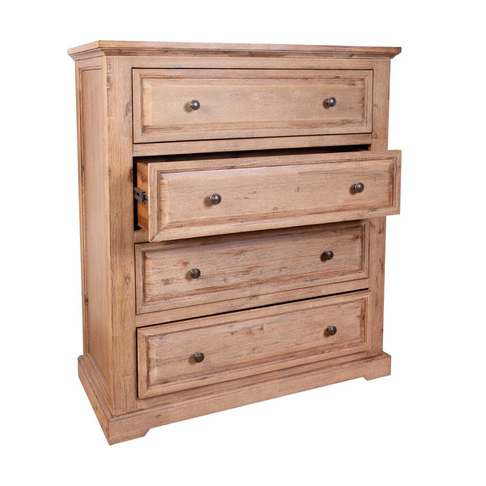 CAJONERA 5 CAJONES MADERA-ACACIA NATURAL-BEIGE WESPORT