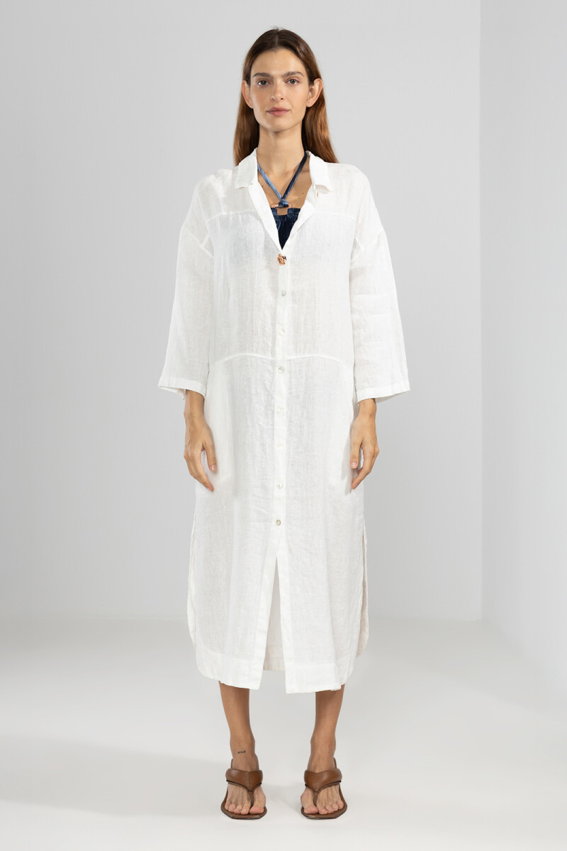 LONG SHIRT White