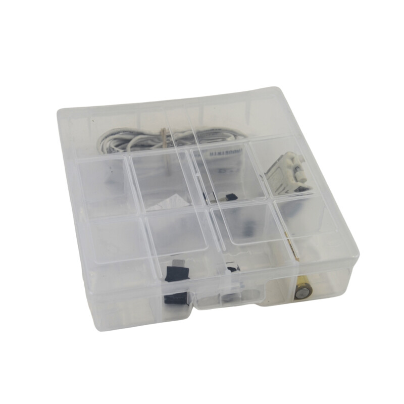 Organizador con divisiones TRANSPARENTE