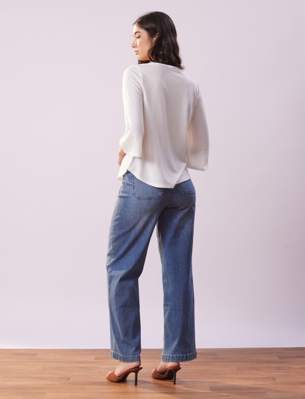 Blusa Crochet BLANCO