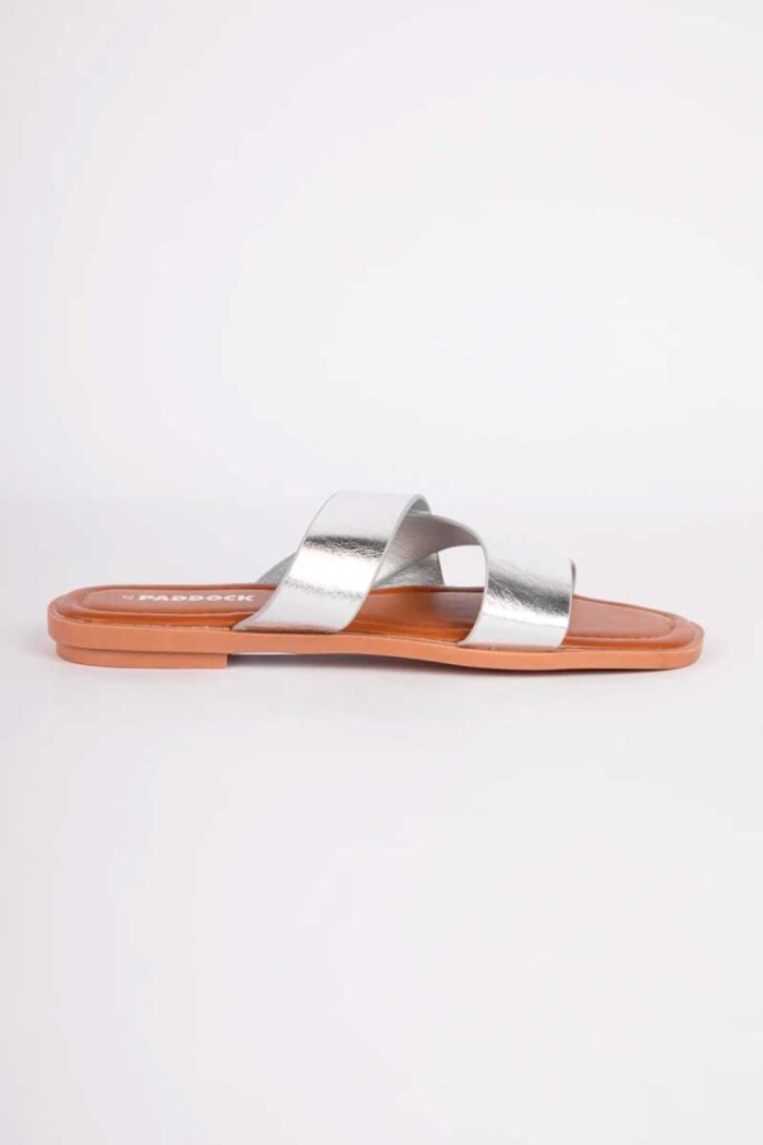 SANDALIA PADDOCK MARSALA Plateado