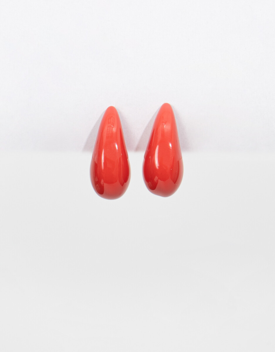 Aro Gota Corto Rojo 