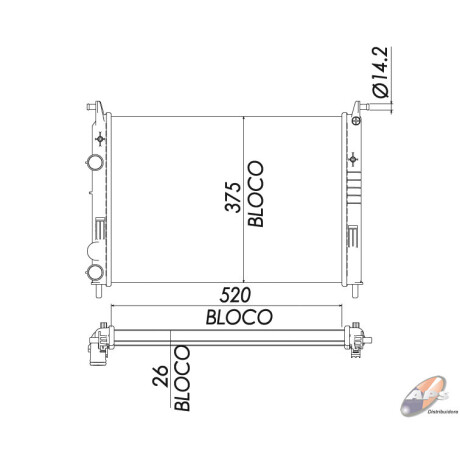 RADIADOR FIAT PALIO-SIENA MOTOR 1.4 FIRE REACH RADIADOR FIAT PALIO-SIENA MOTOR 1.4 FIRE REACH