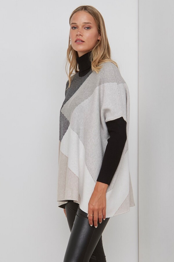 Polera Oversize GRIS/MULTI