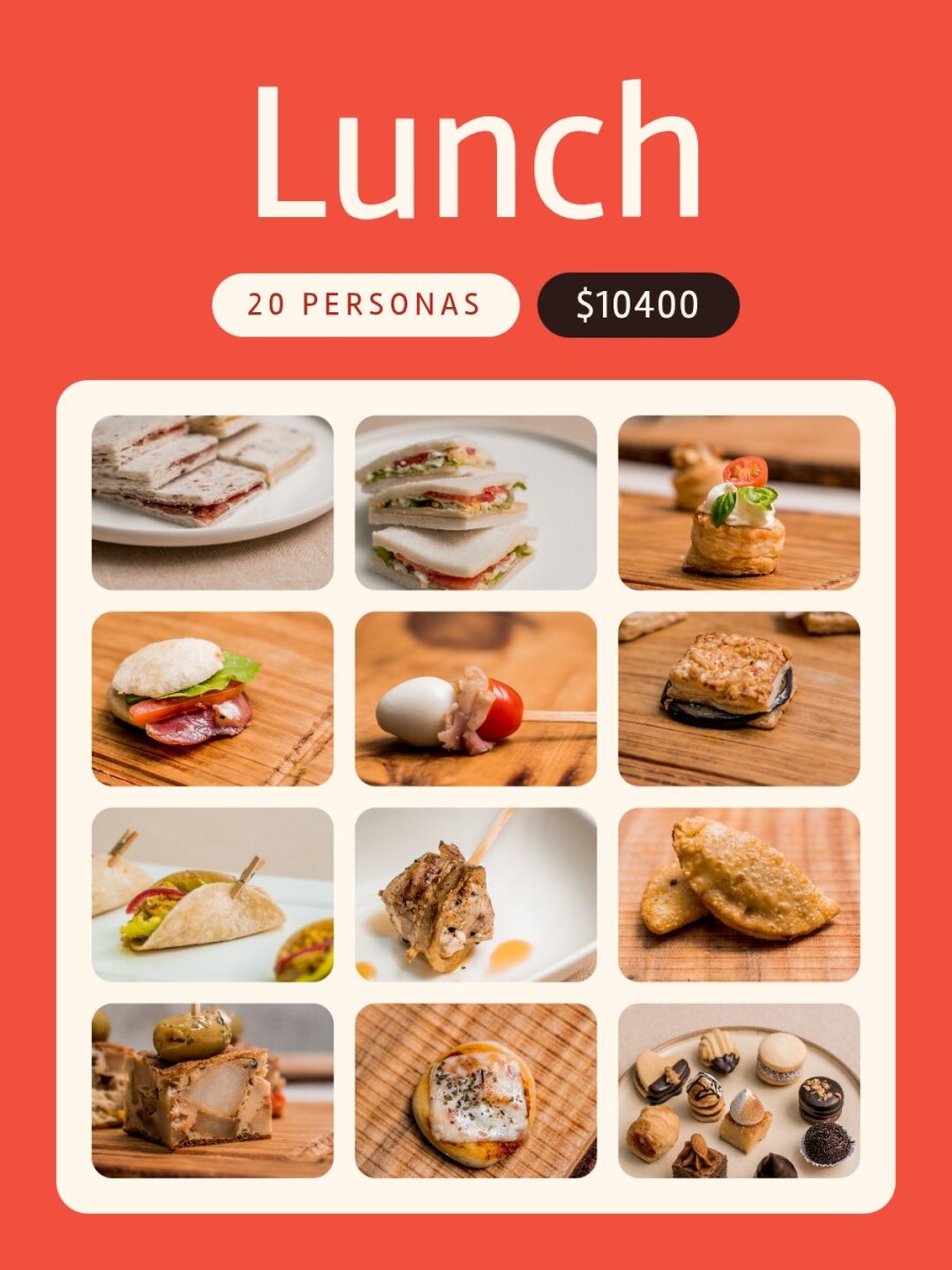 Lunch 20 personas 