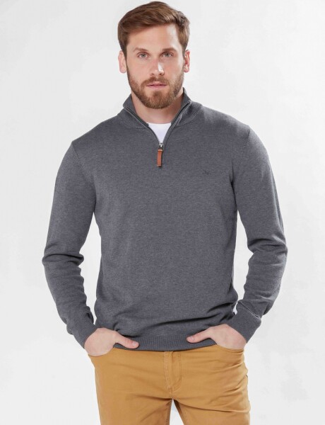 BUZO TEJIDO DE ALGODÓN Gris