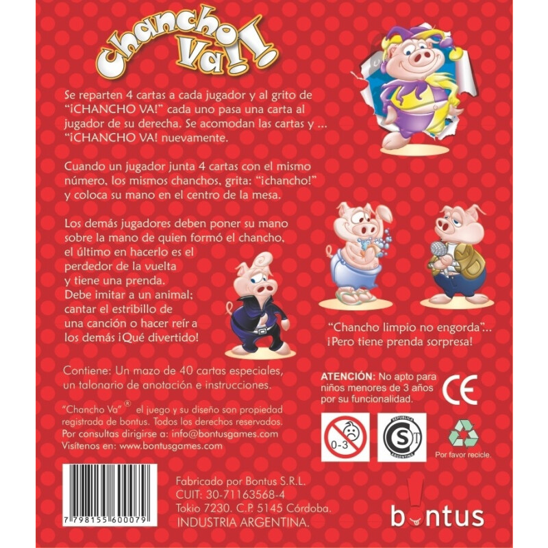 Chancho Va! Juegos para Llevar Chancho Va! Juegos para Llevar