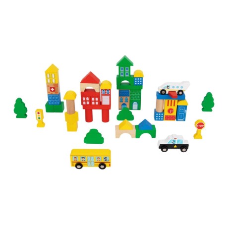 Tooky toy Bloques Construcción de Ciudad 50 pzs Tooky toy Bloques Construcción de Ciudad 50 pzs