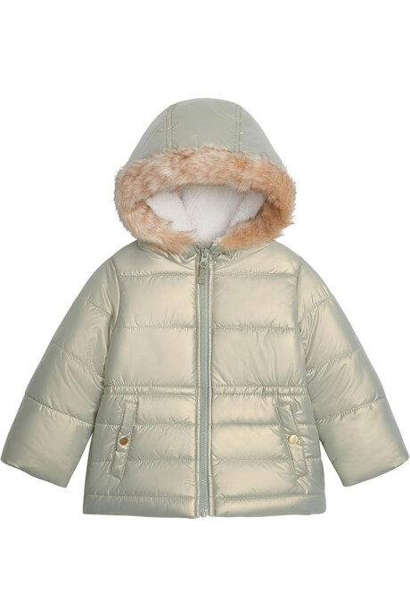 Parka clásica con piel sintética Sin color