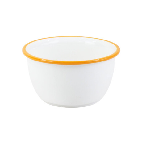 Bowl de ceramica blanca con borde de color Bowl de ceramica blanca con borde de color