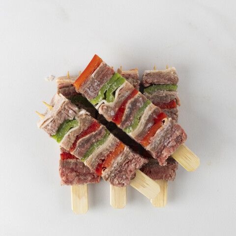 Brochettes de carne vacuna Brochettes de carne vacuna