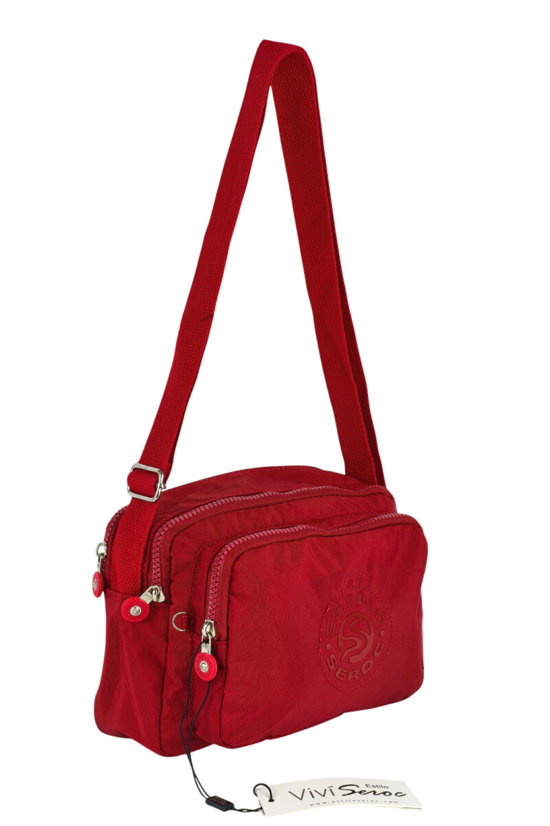 Morral con bolsillos Rojo