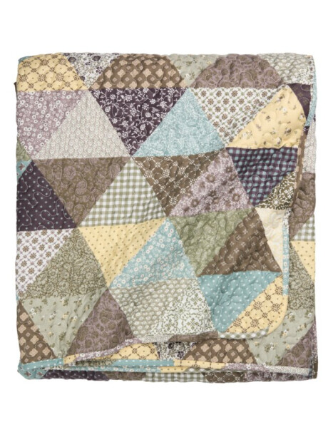 Manta throw acolchada DUNHAVRE 140x200 patchwork Manta throw acolchada DUNHAVRE 140x200 patchwork