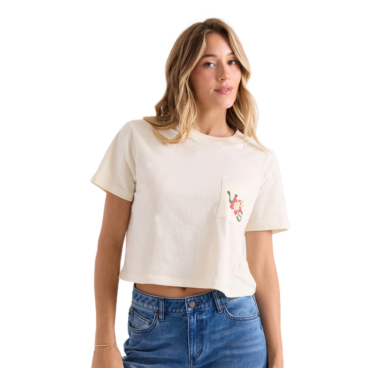 Remera Volcom Bite Club Pocket Dial Tee - Blanco 