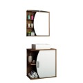 CONJUNTO MUEBLE DE BAÑO MODELO DUNA MUEBLE + ARMARIO CON ESPEJO + BACHA Conjunto Mueble De Baño Modelo Duna Mueble + Armario Con Espejo + Bacha