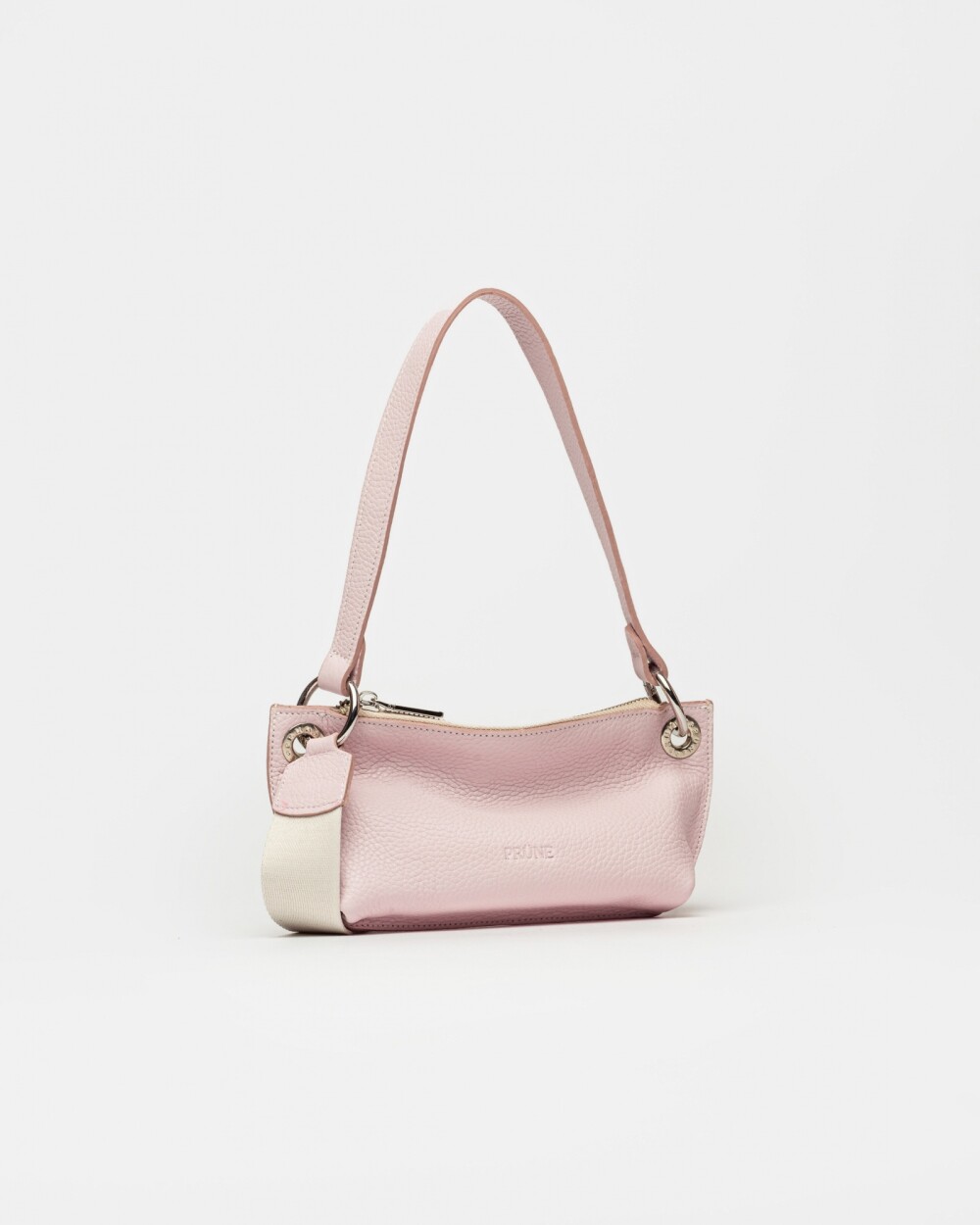 Mini bag Anya en cuero graneado Rosa