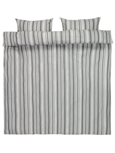 Juego funda nórdica IDA hilo teñido 240X220 blanco Juego funda nórdica IDA hilo teñido 240X220 blanco