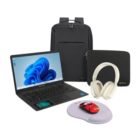 Combo Notebook FTX N14-C2564ES 14" 4GB/256GB + Mochila + Auricular + Mouse + Mouse Pad Combo Notebook FTX N14-C2564ES 14" 4GB/256GB + Mochila + Auricular + Mouse + Mouse Pad