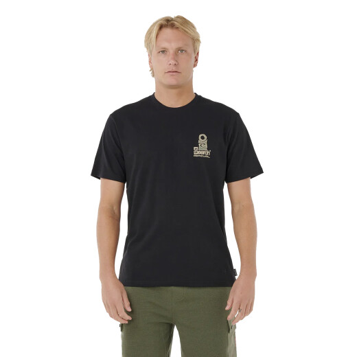 Remera Rip Curl Vaporcool Search Stack - Negro Remera Rip Curl Vaporcool Search Stack - Negro
