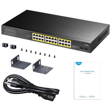 Switch Cudy 24 Puertos Poe+ Gigabit y 2 Sfp 001