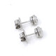Caravanas En Oro 18K Blanco Y Brillantes Caravanas En Oro 18K Blanco Y Brillantes