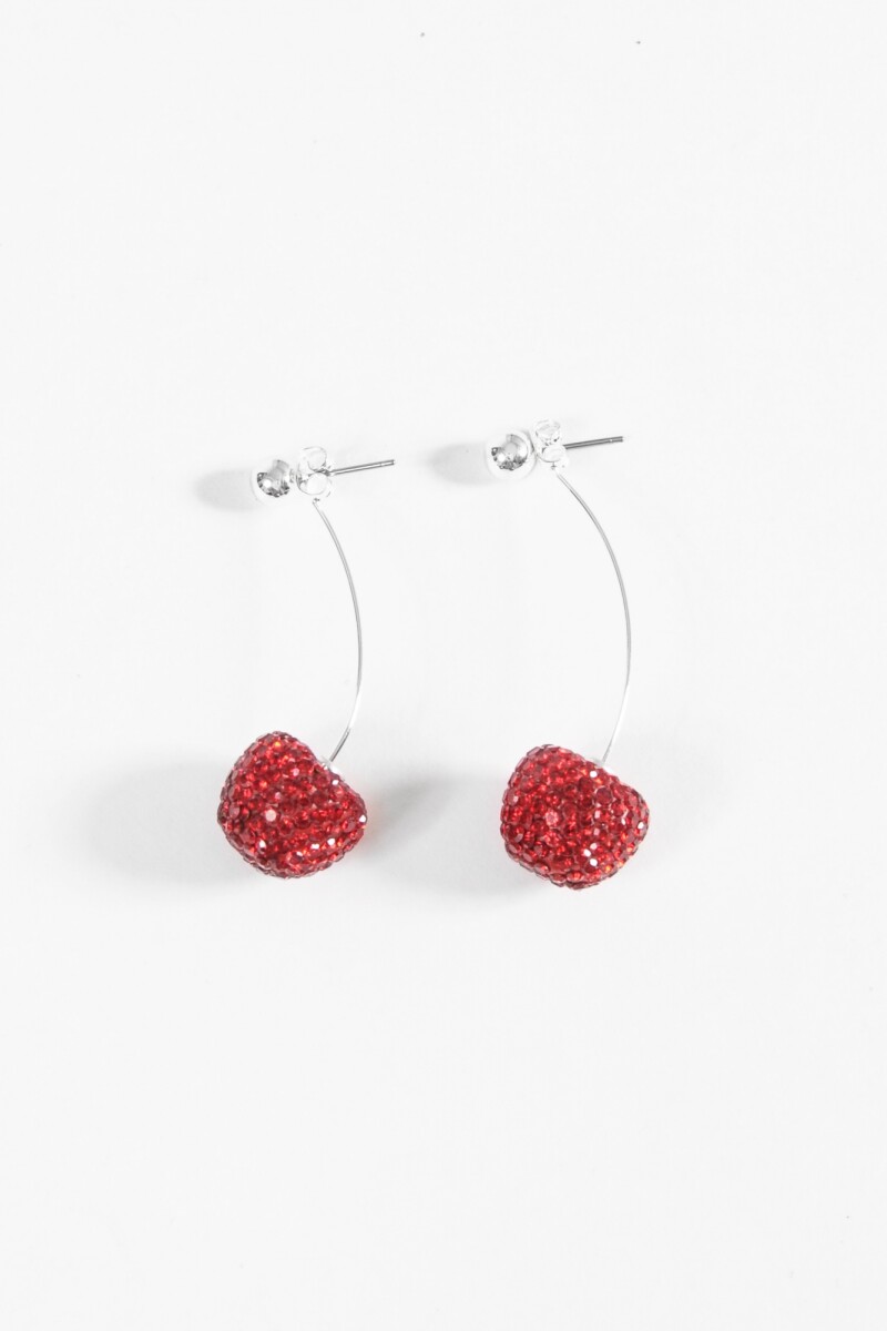 Caravanas cherry plateado