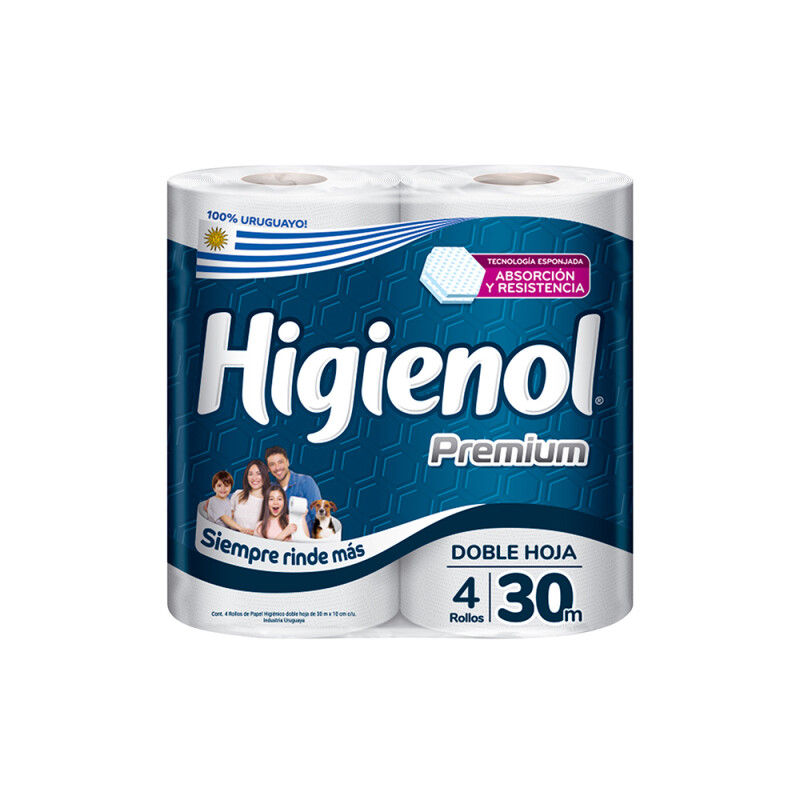 Papel Higiénico Higienol Premium 30 Mts. 4 Uds. Papel Higiénico Higienol Premium 30 Mts. 4 Uds.