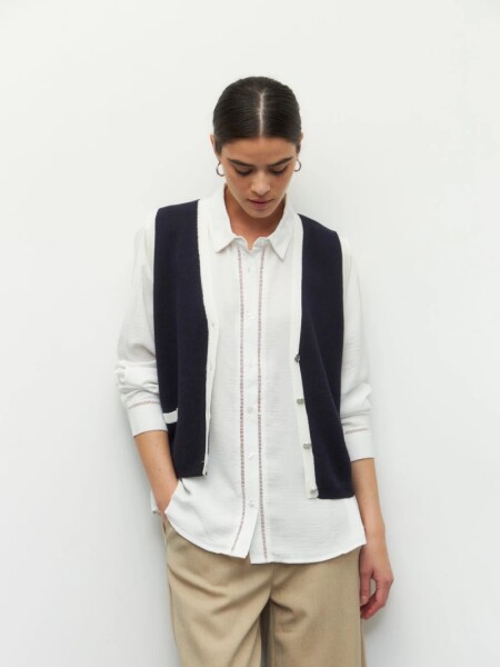 CAMISA D.CASSIN TARTARUGA BLANCO